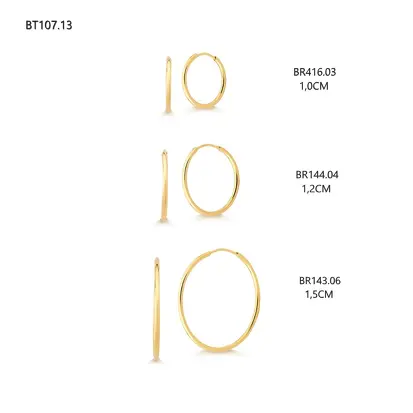 Brincos em Ouro 18K