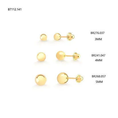 Brincos em Ouro 18K