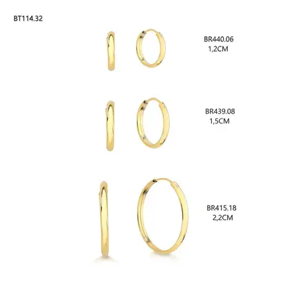 Brincos em Ouro 18K