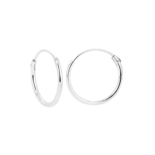Argola Lisa Prata Redonda