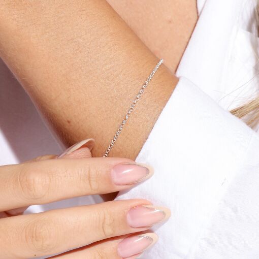 Corrente Prata Elo 2mm