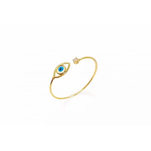 Bracelete Luxo Olho Grego com Zircônia