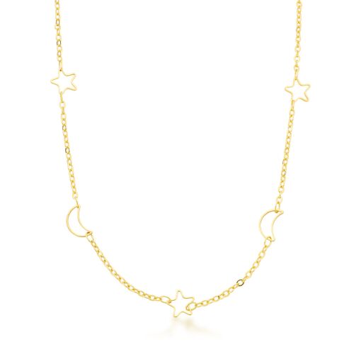 Choker Estrelas e Luas Vazadas