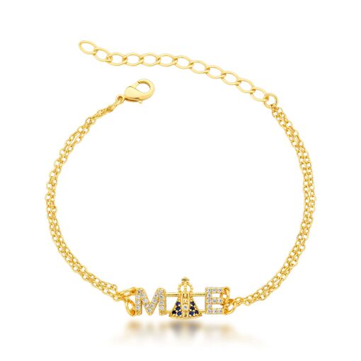 Pulseira Cravejada Mãe Nossa Senhora