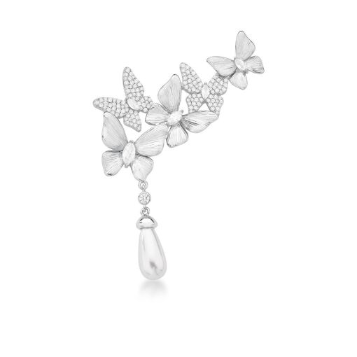 Broche Borboleta Cravejada