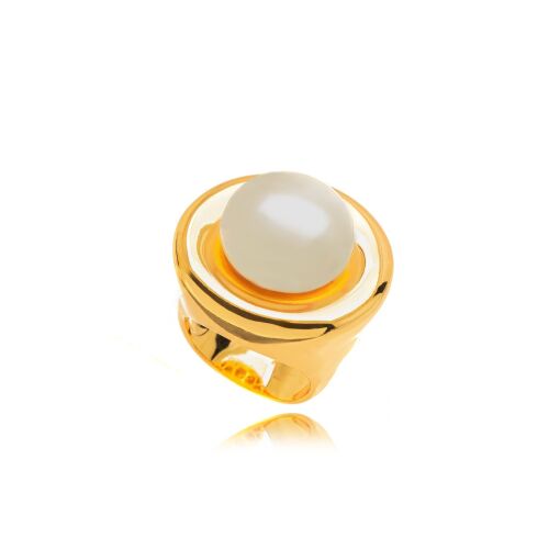 Anel Maxi Pérola Shell