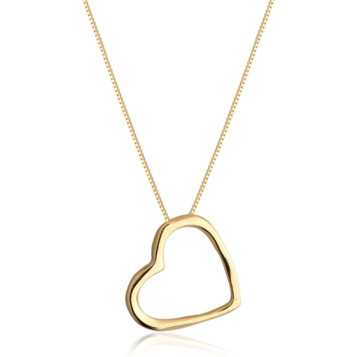 COLAR CORAÇÃO VAZADO OURO 18K