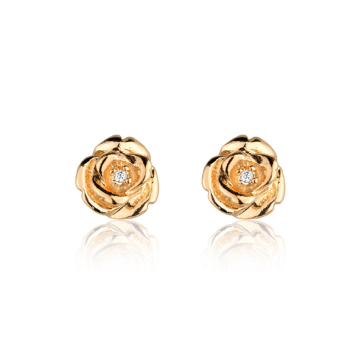 BRINCO FLOR OURO 18K