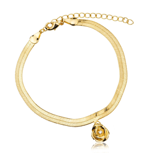 PULSEIRA FLOR OURO 18K