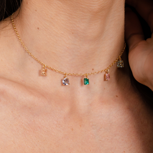 CHOKER COLORS OURO 18K