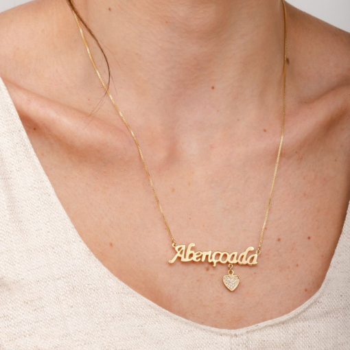 COLAR ABENÇOADA OURO 18K