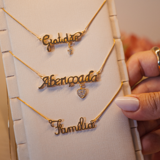 COLAR ABENÇOADA OURO 18K