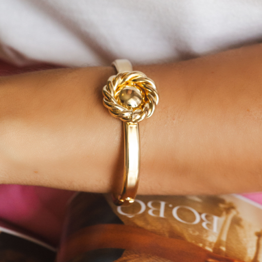 BRACELETE FLOR MAX OURO 18K