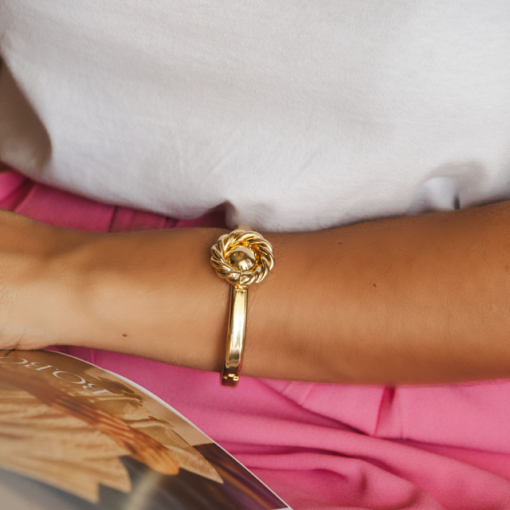 BRACELETE FLOR MAX OURO 18K