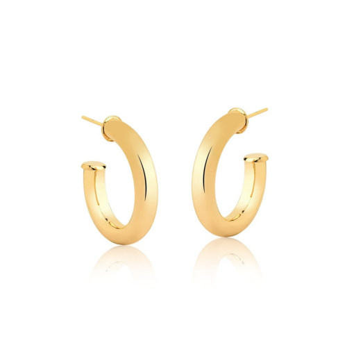 ARGOLA TUBO OURO 18K