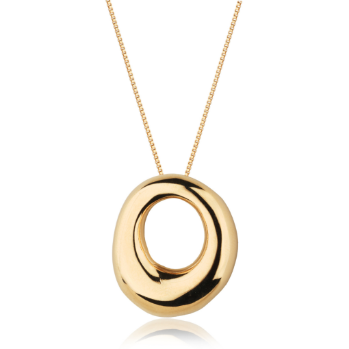 COLAR OVAL 60CM OURO 18K PUREZA