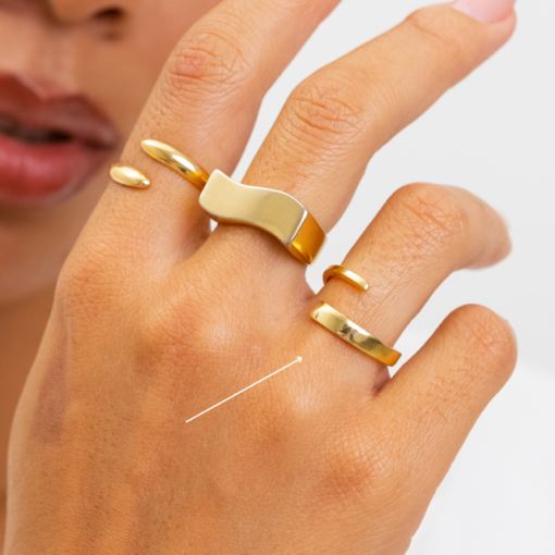 ANEL LISO OURO 18K