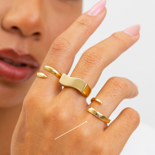ANEL LISO OURO 18K
