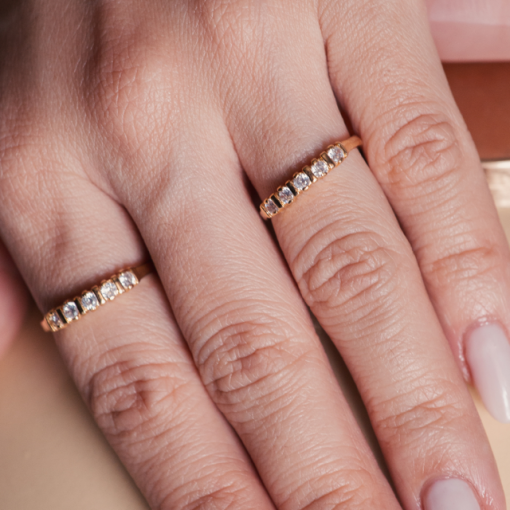ANEL CRISTAL OURO 18K