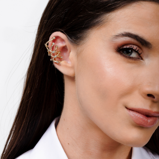PIERCING TRAMA OURO 18K