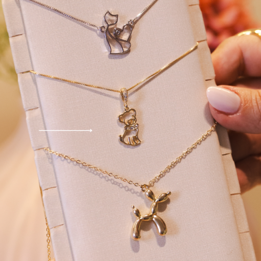 COLAR DOG OURO 18K