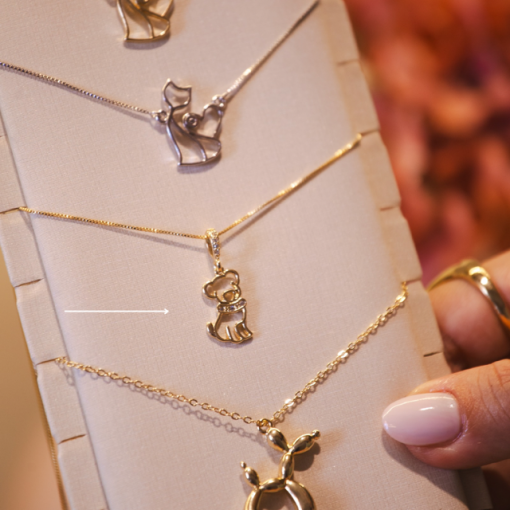 COLAR DOG OURO 18K