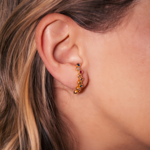 EAR HOOK BOLINHAS OURO