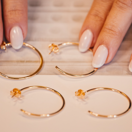 ARGOLA SLIM OURO 18K