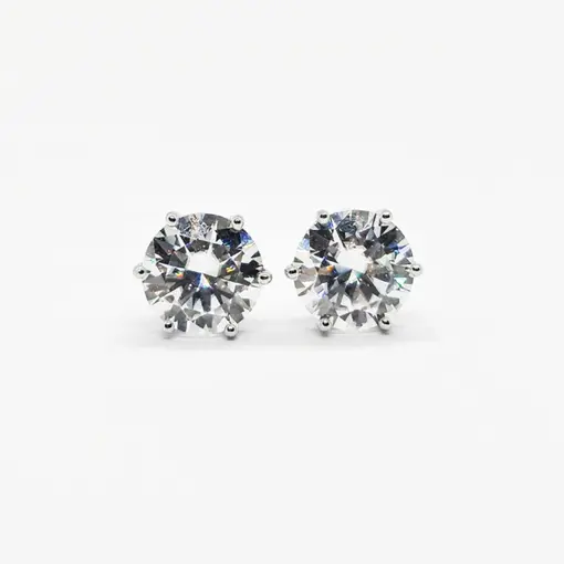 BRINCO MOISSANITE 10MM 6 GARRAS 4ct