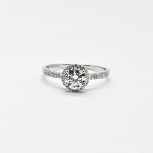 ANEL MOISSANITE RED CRAV 6MM 0.8ct N18