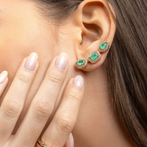 EAR CUFF TURMALINA FUSION OURO