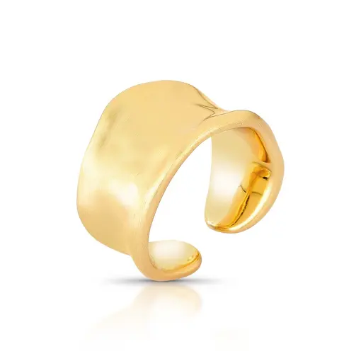 ANEL ACETINADO OURO REGULAVEL