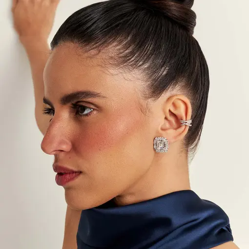 PIERCING X CRAVEJADO RODIO BRANCO