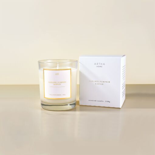 VELA SCENTED CANDLES 230g - Caramel Pumpkin e Spice