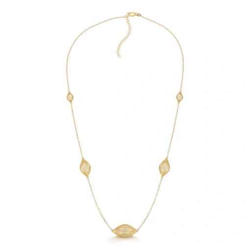 Colar Leaf em Ouro Amarelo 18K