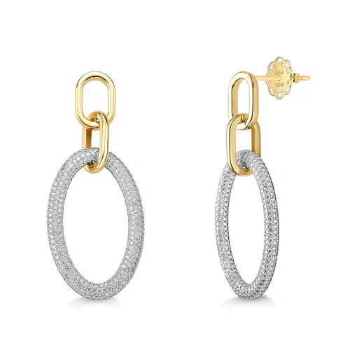 Brinco de Pedras 18K