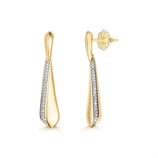 Brinco Longo de Ouro 18K