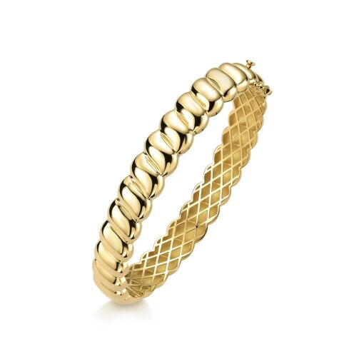 Pulseira Canelado Clássico em Ouro Amarelo 18K