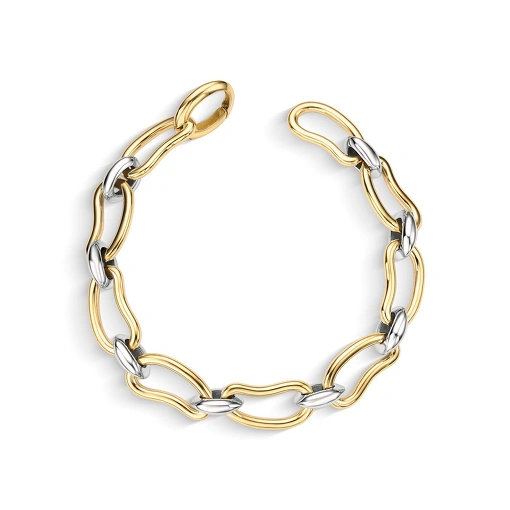 Pulseira de Elos sinuosos 18K