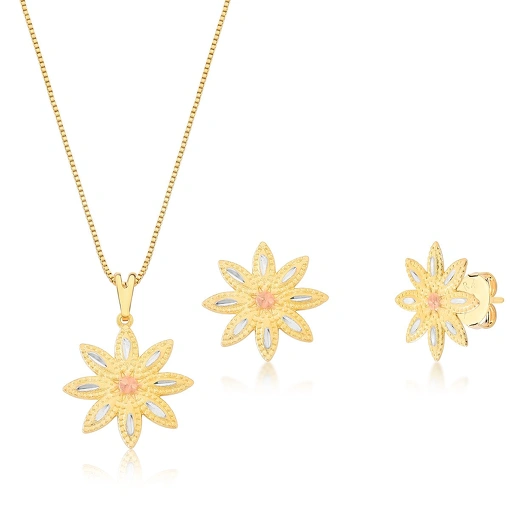 Conjunto Banhado Ouro