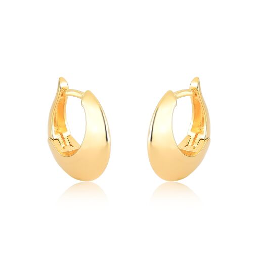 Argola Clássica Banhada a Ouro