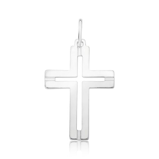 Pingente Crucifixo Vazado - Prata 925