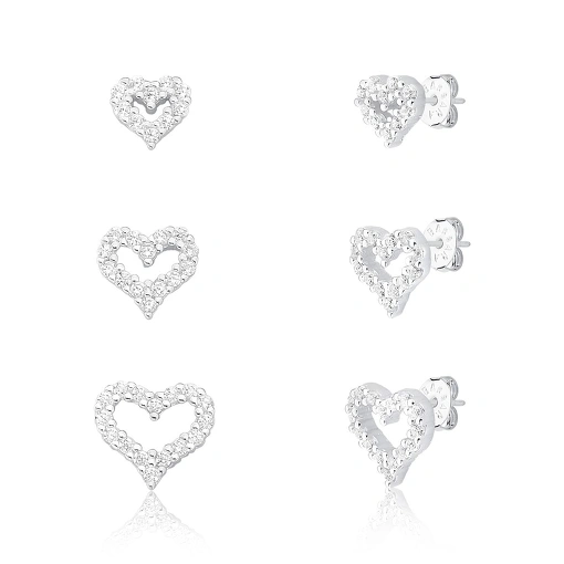 Trio Brinco Prata 925