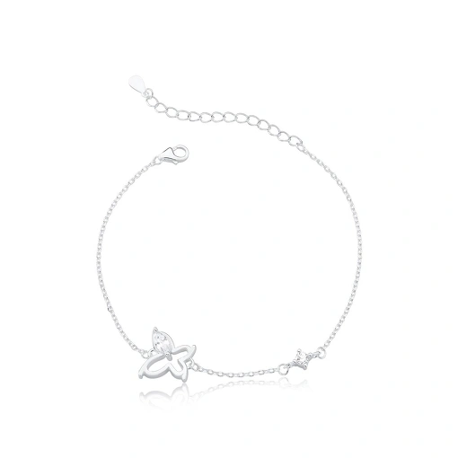 Pulseira Borboleta - Prata 925