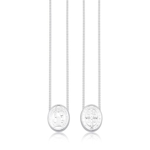 Escapulário São Bento - Prata 925