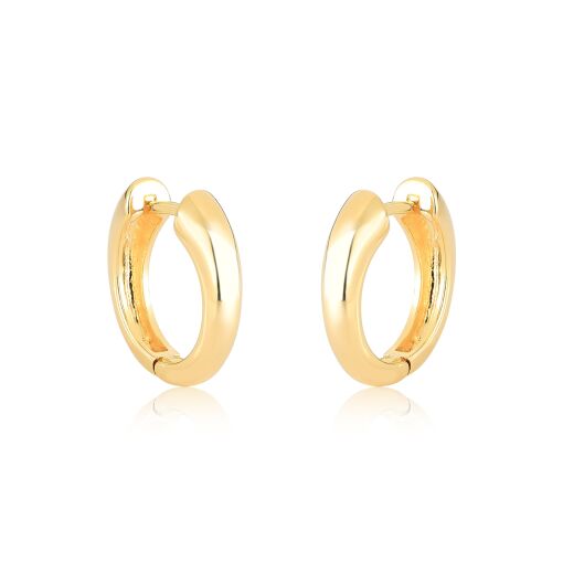 Argola Clássica Banhada a Ouro - Tam. P