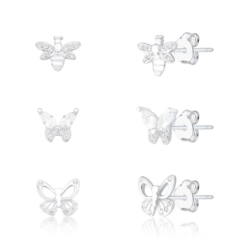 Trio Brinco Prata 925