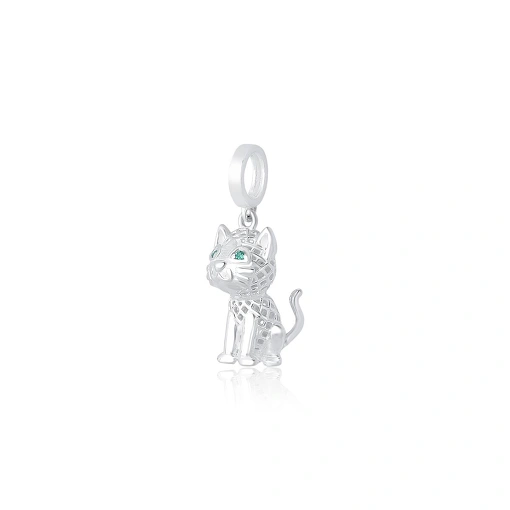 Berloque Prata 925 - Gato