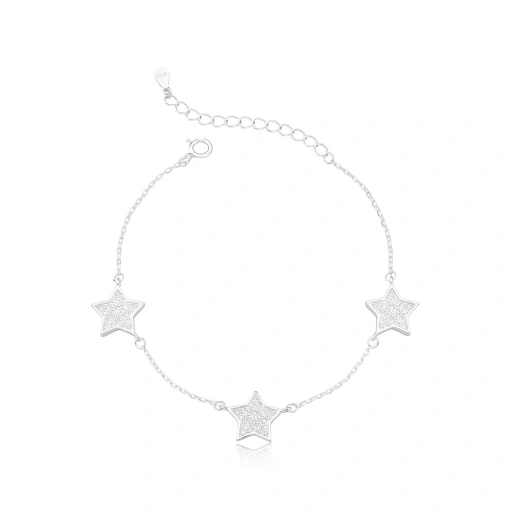 Pulseira Estrelas - Prata 925