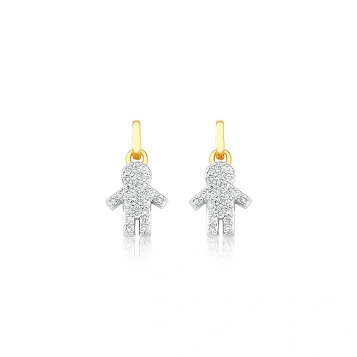 Pingente Banhado Meninos Cravejado